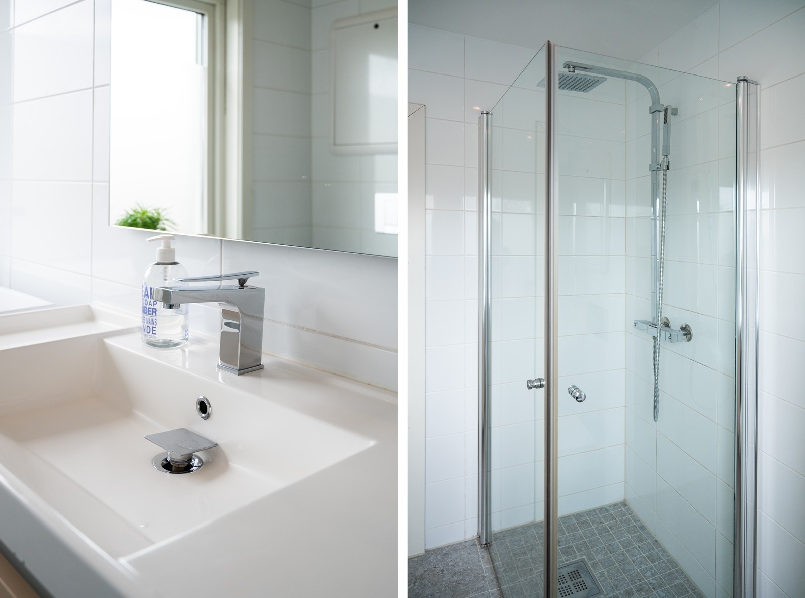 Badet ble pusset opp i 2013. Det er nye flislagte gulv og nye varmekabler, termostat og støp i 2024 Galleribilde