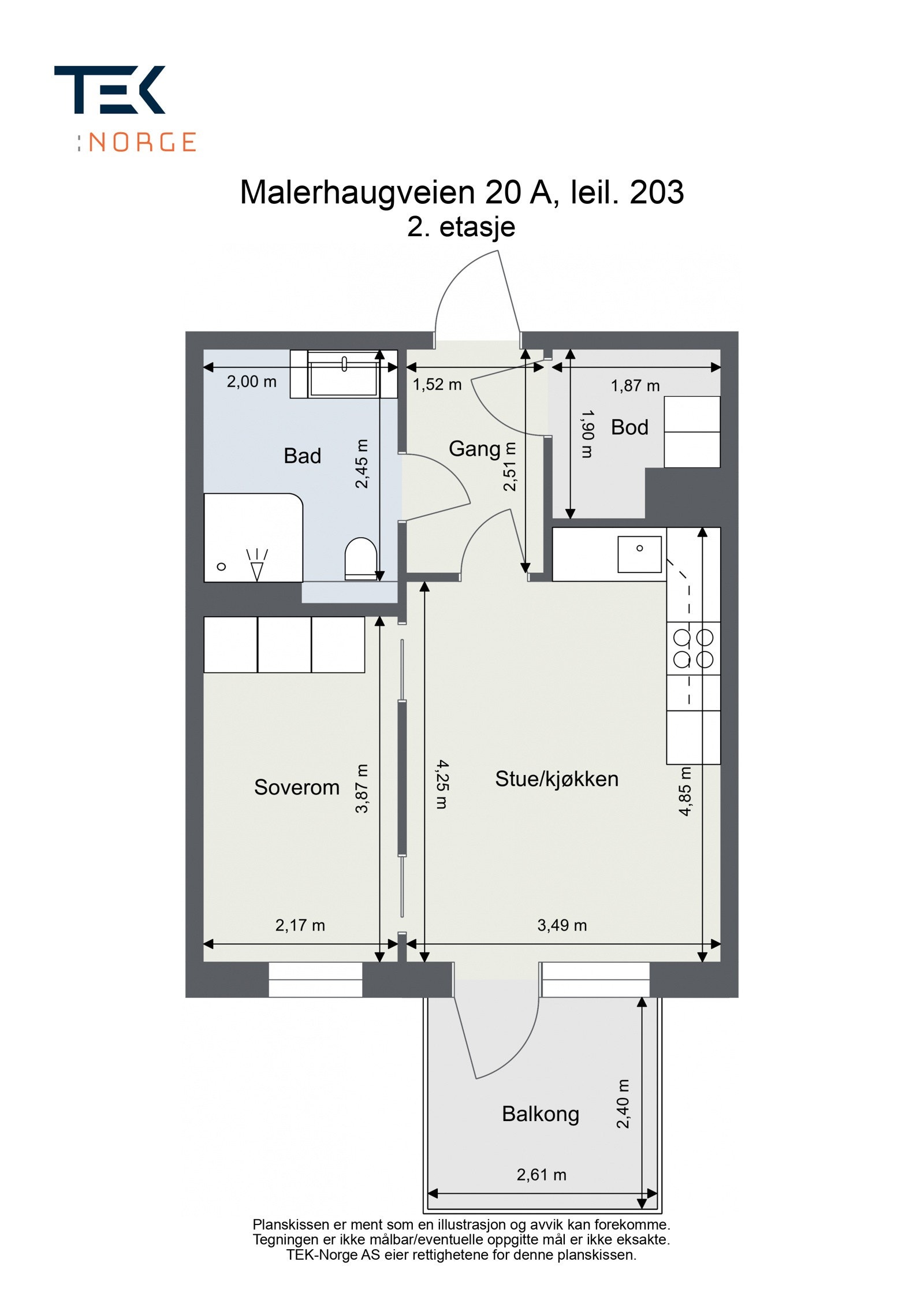 Plantegning Galleribilde