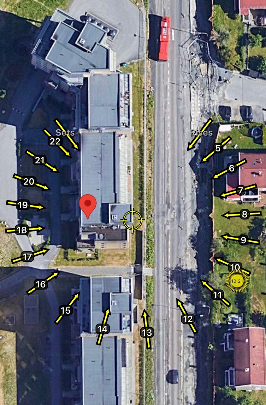 Den østvendte beliggenheten gir denne siden morgensol. Galleribilde