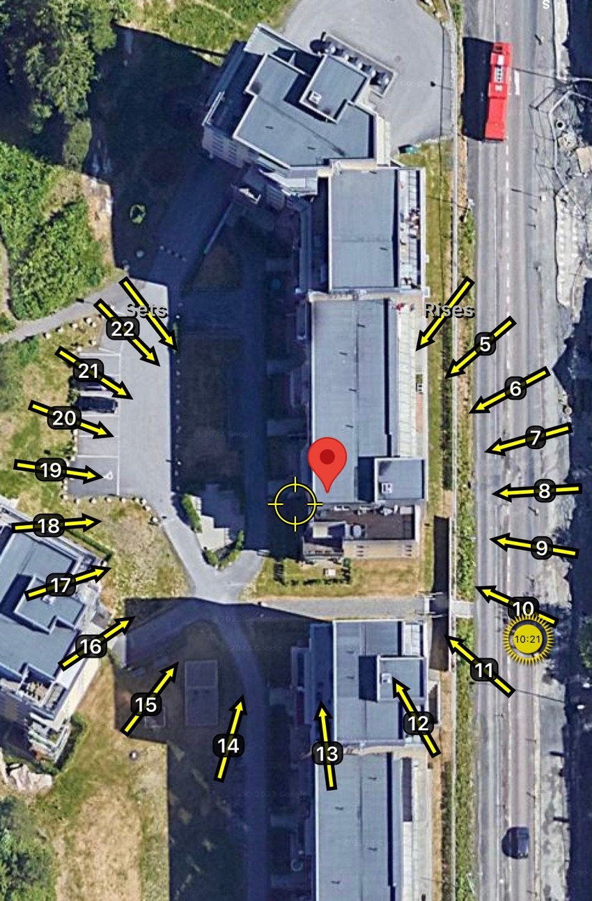 Den vestvendte beliggenheten sørger for svært gode solforhold. Galleribilde