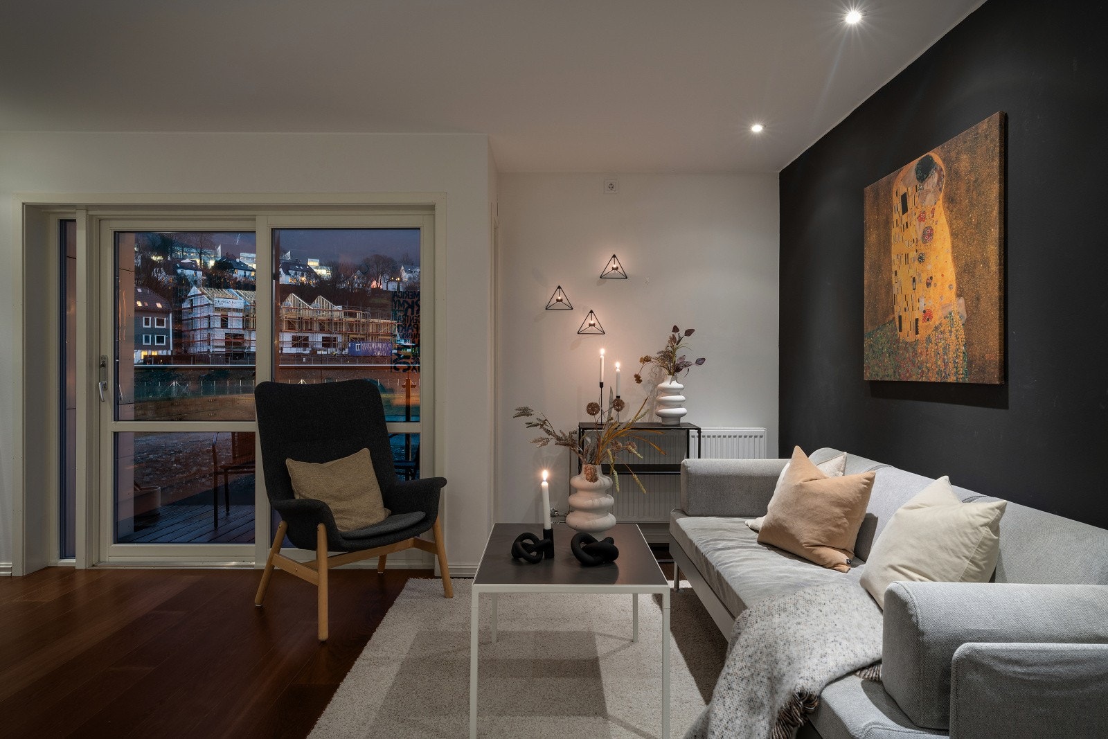 Kveldsbilde - Stue Galleribilde