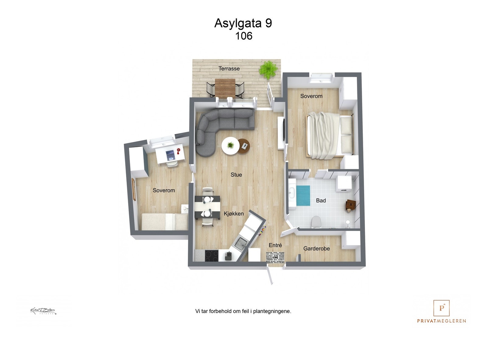 Plantegning Galleribilde