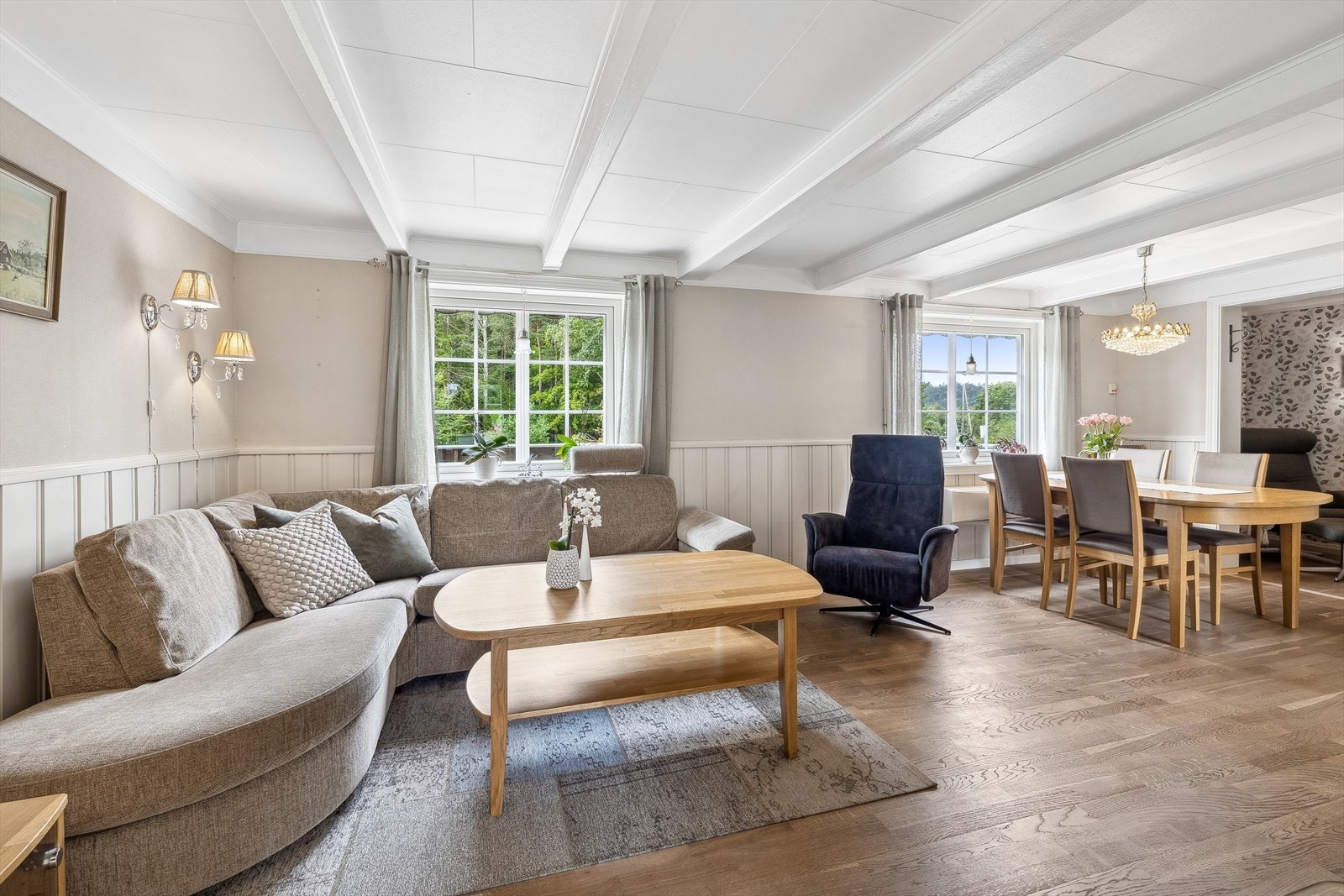 Overflatene er lyse og trivelige. Galleribilde