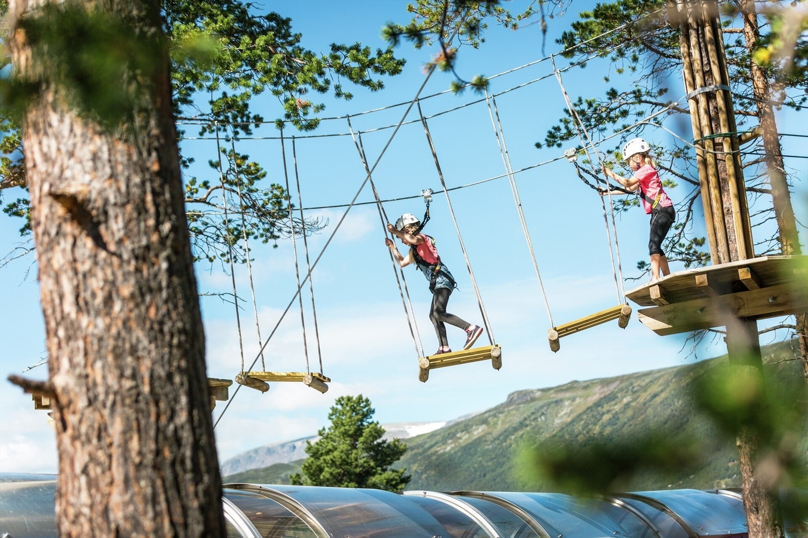 Besøk SkiGeilo Aktivitetspark i Vestlia. Her finner du aktiviteter for hele familien. Foto Paul Lockhart. Galleribilde