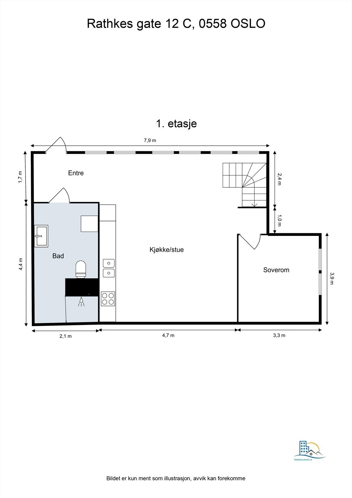 Plantegning 1. etasje. Galleribilde