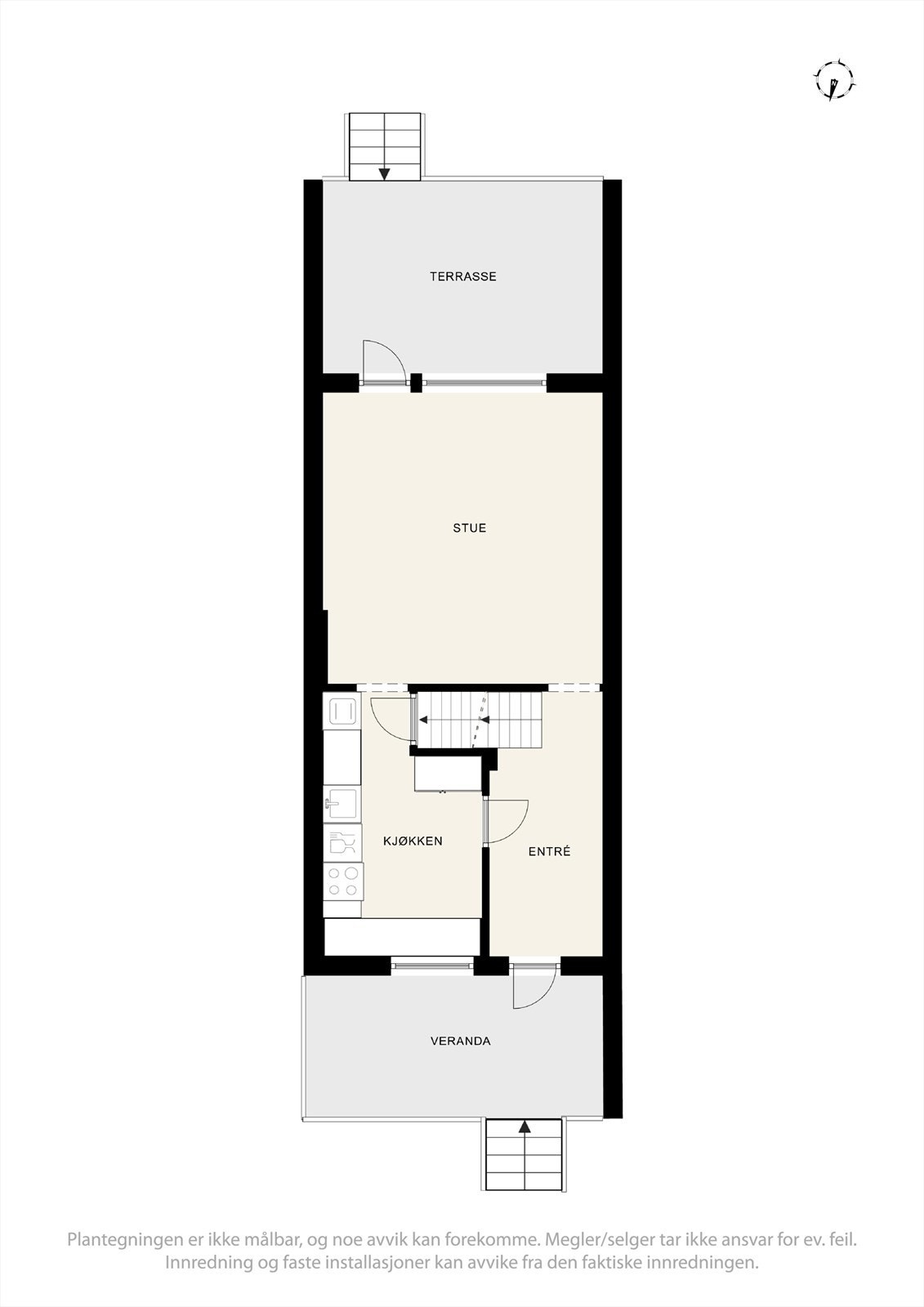 Plantegning 1. etasje Galleribilde