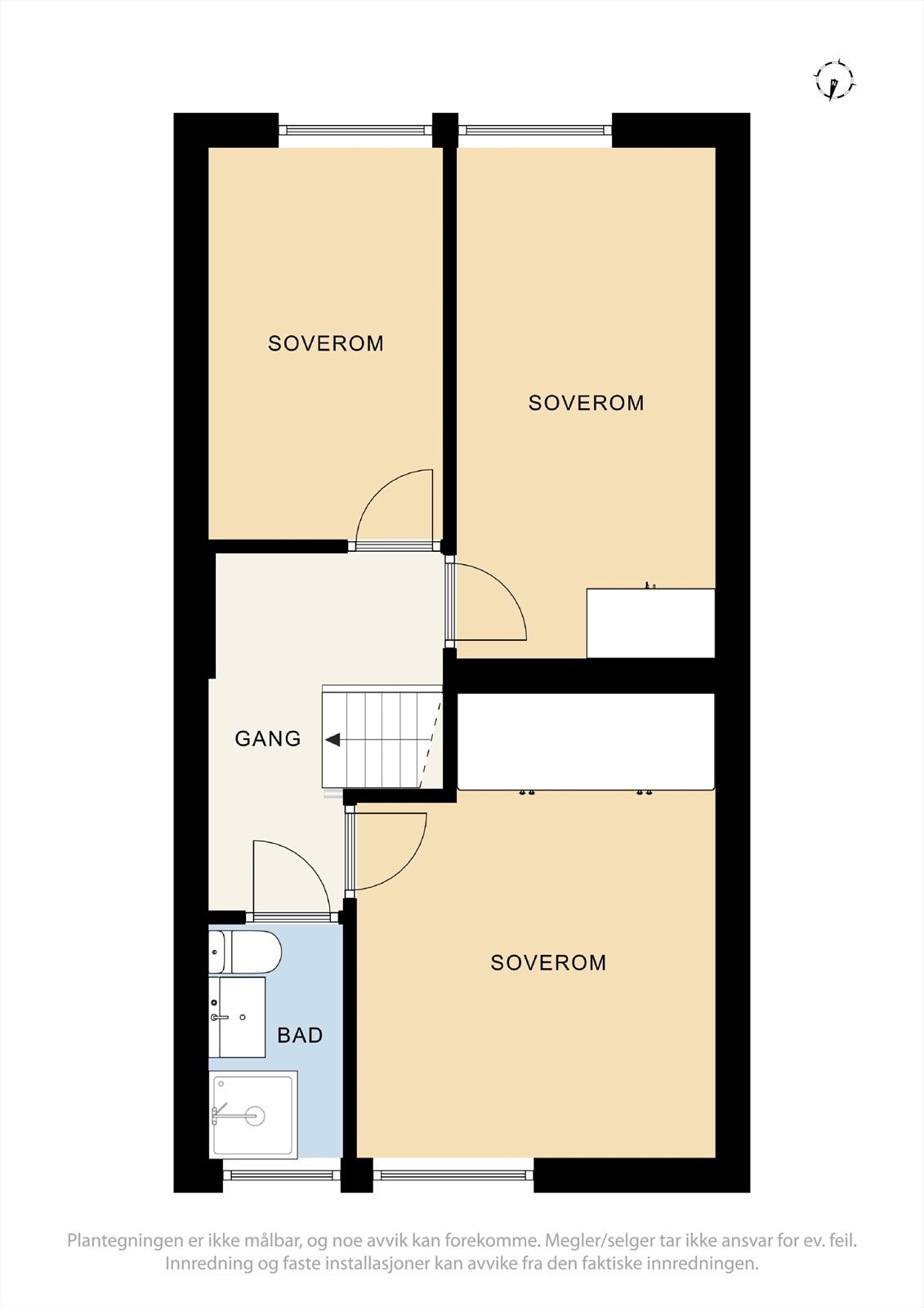Plantegning 2. etasje Galleribilde