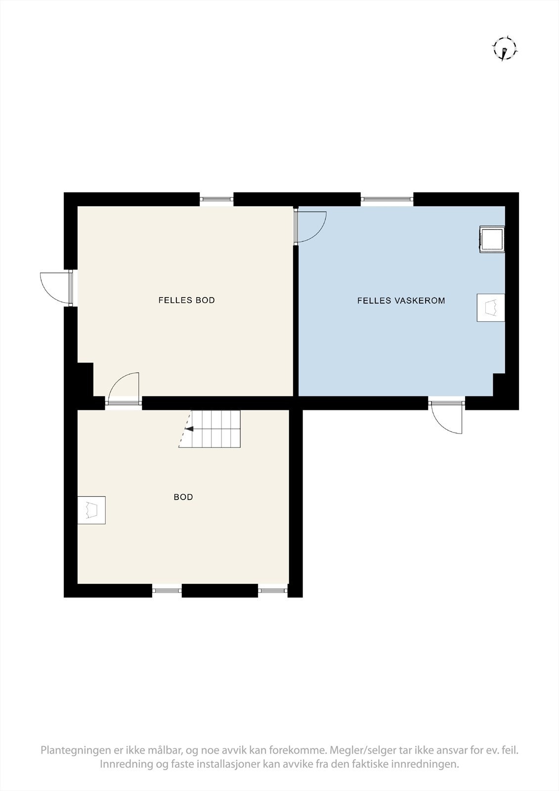 Plantegning kjeller Galleribilde