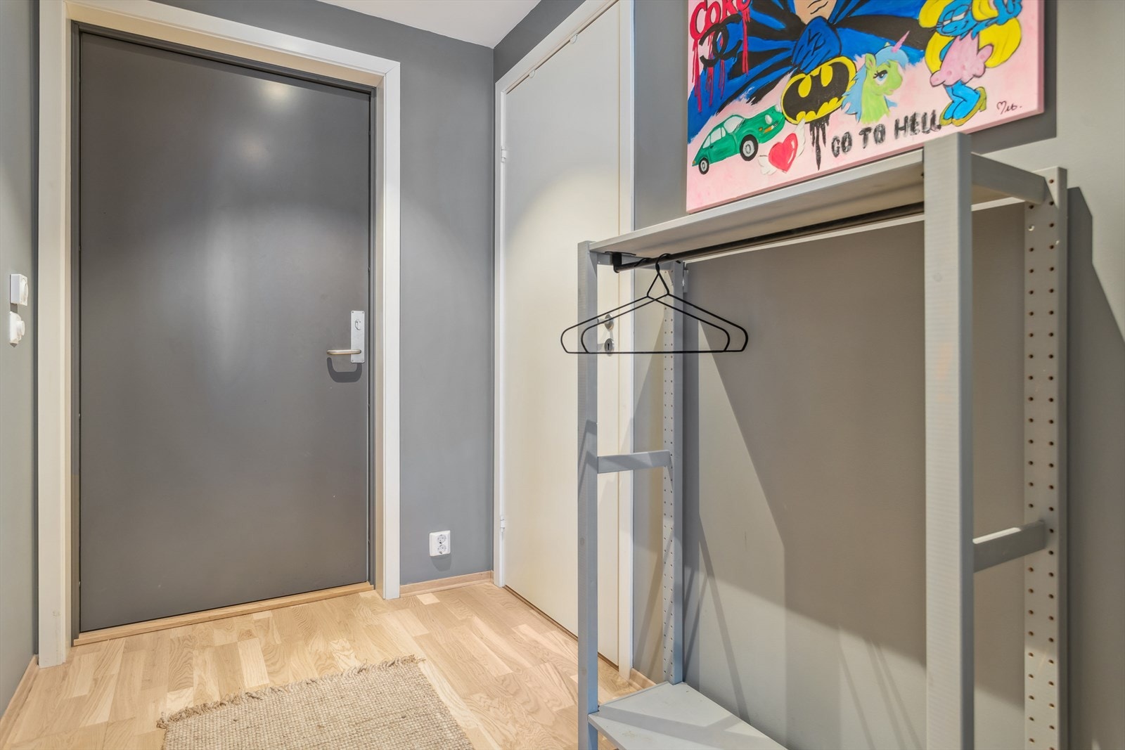 Gangen er på 3,5kvm. Galleribilde