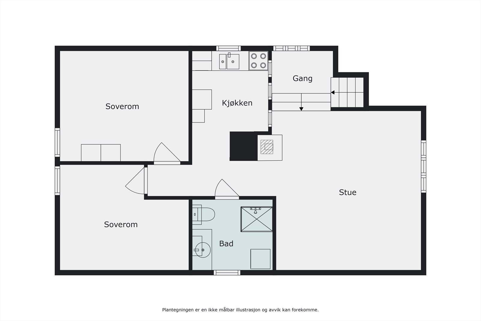 Plantegning Galleribilde