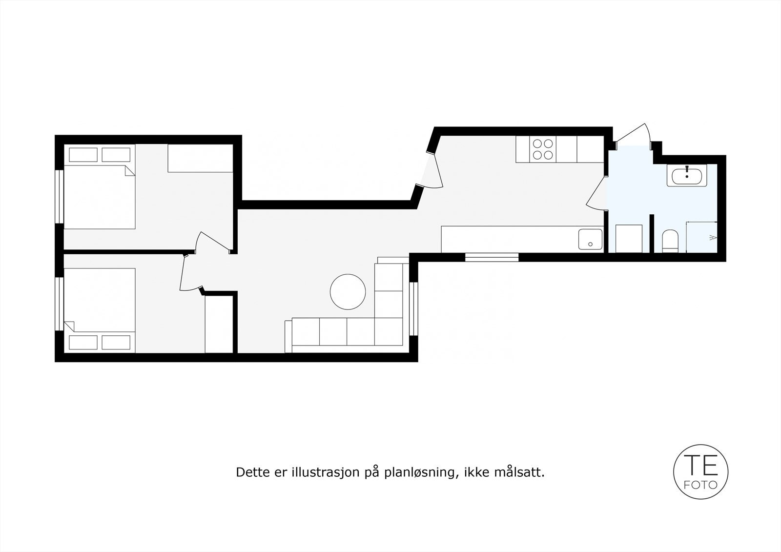 Planskisse. Galleribilde