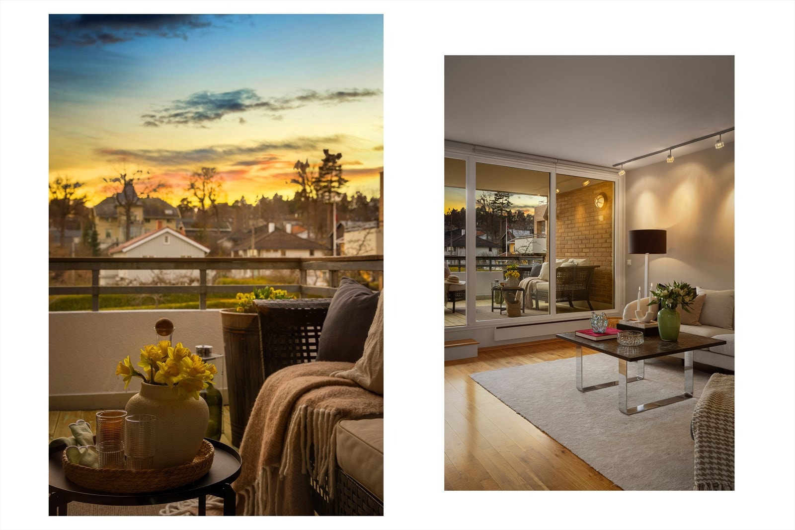 Hyggelig terrasse i 2. etg. I 2025 ble det lagt nye terrassebord og rekkverket ble malt. Galleribilde