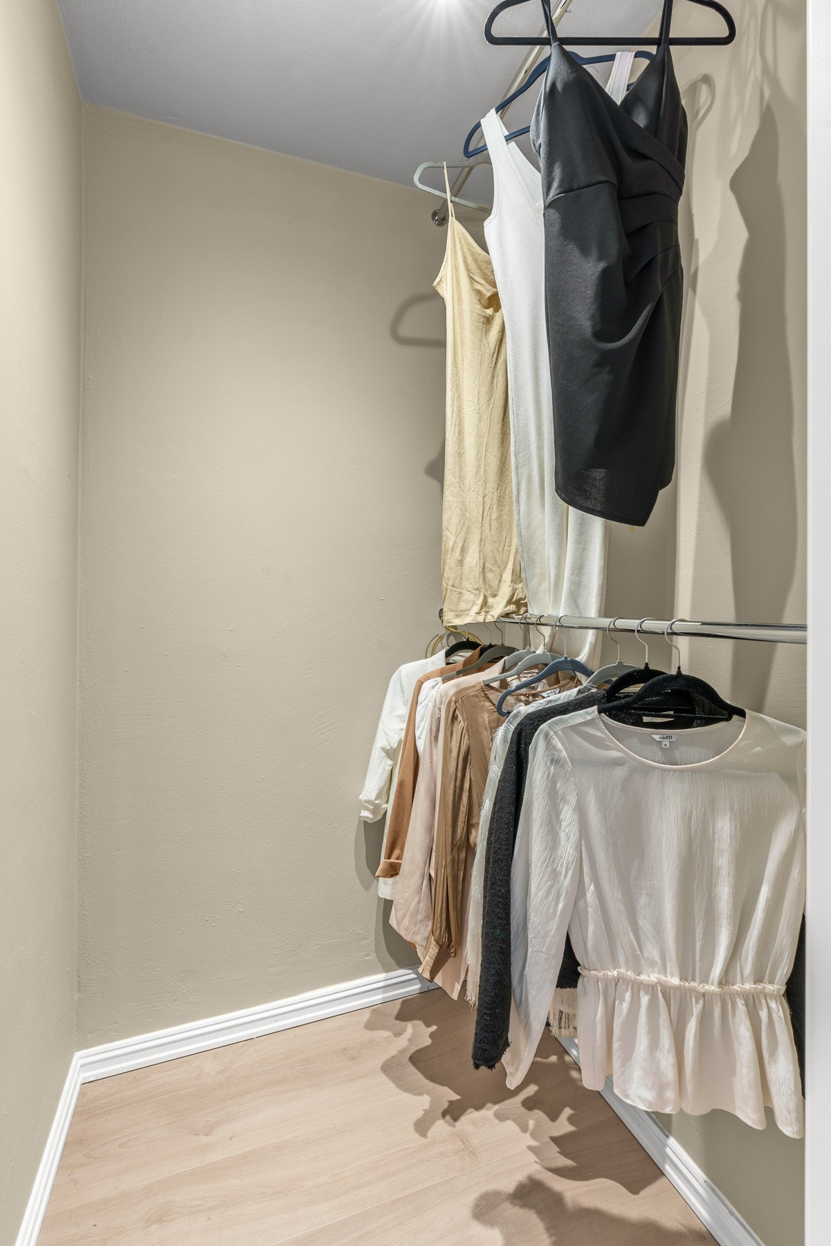 Praktisk omkledningsrom. Galleribilde