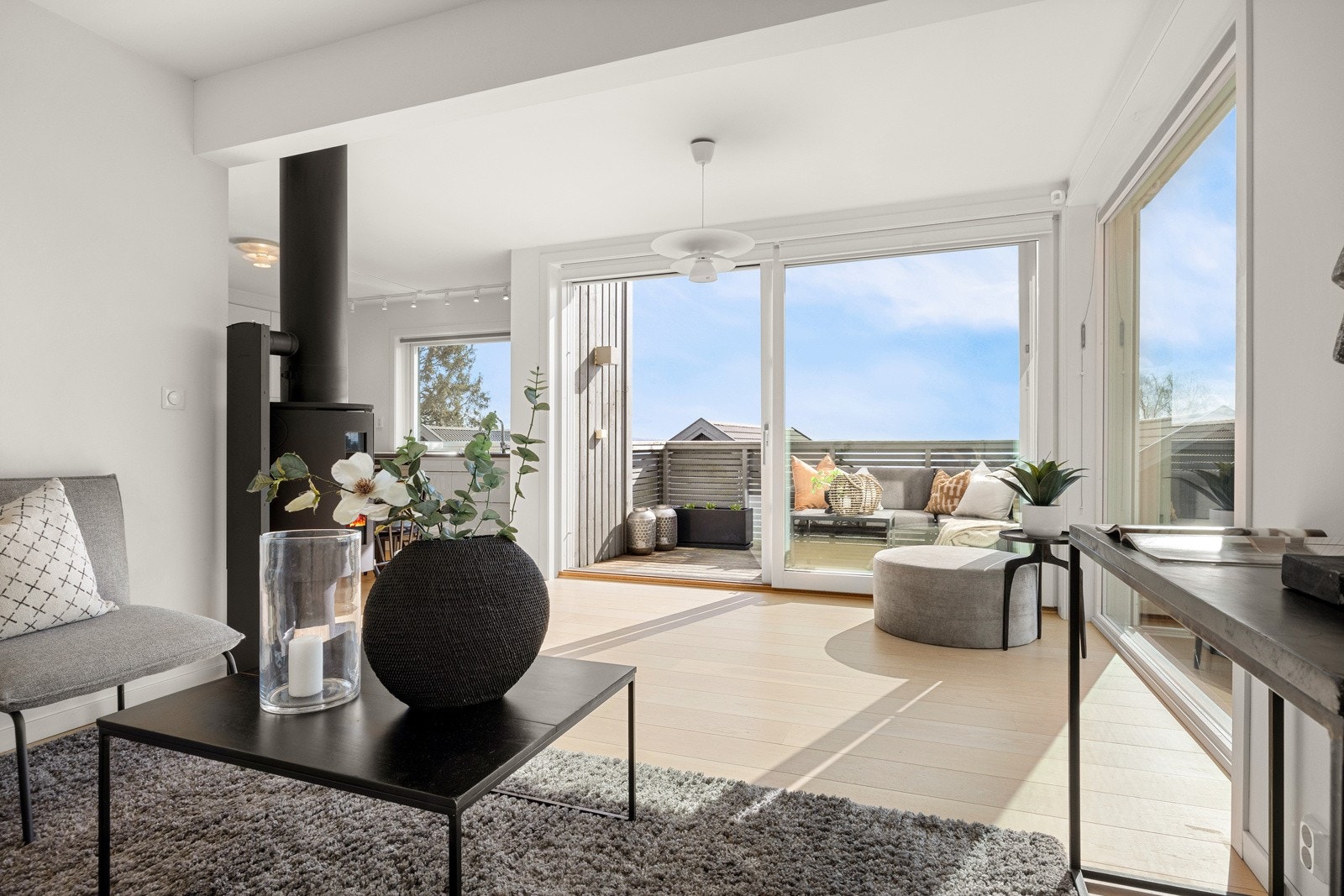 Fra sofakroken kan man også nyte utsikten Galleribilde