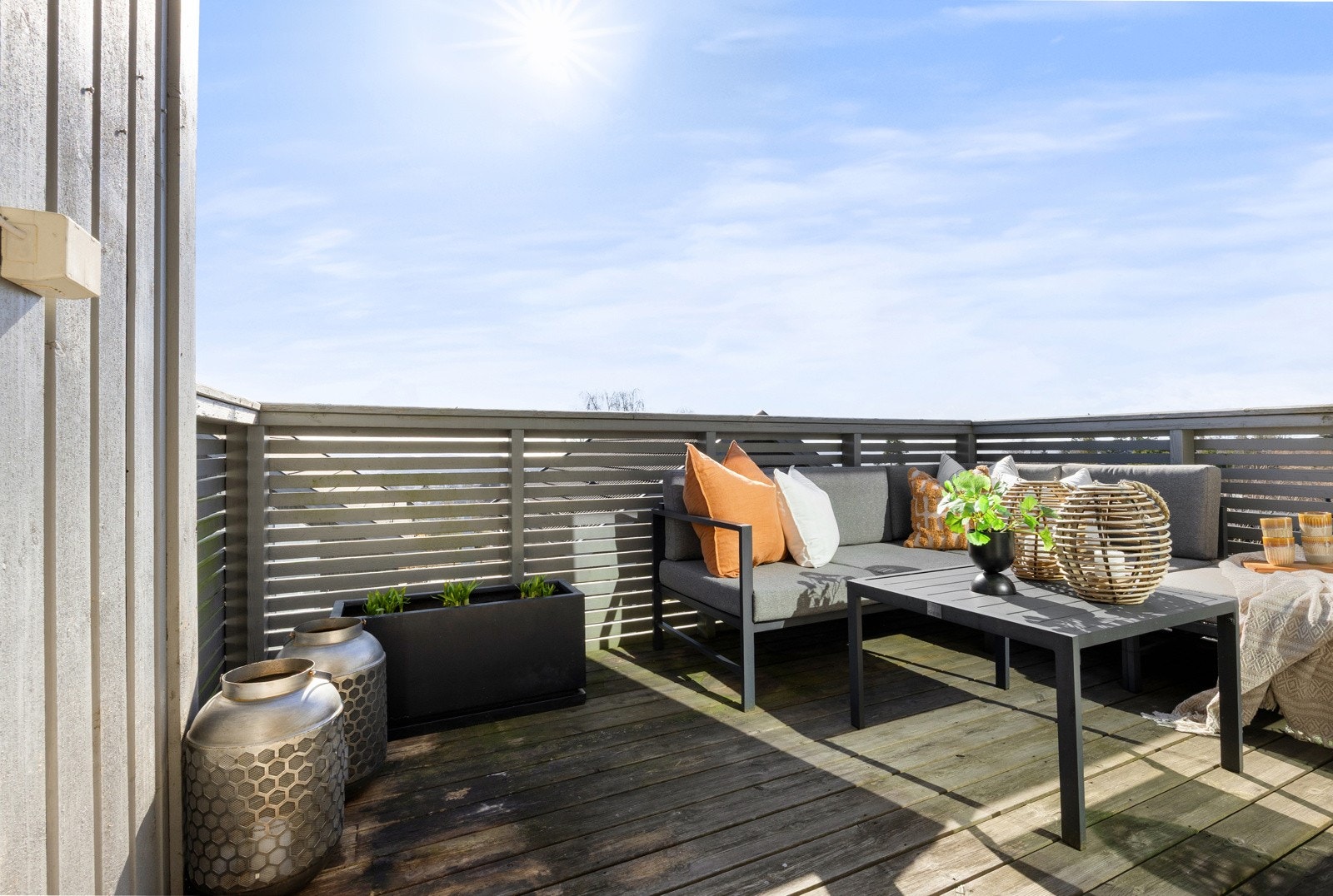 Kosleig balkong med gode solforhold. Galleribilde