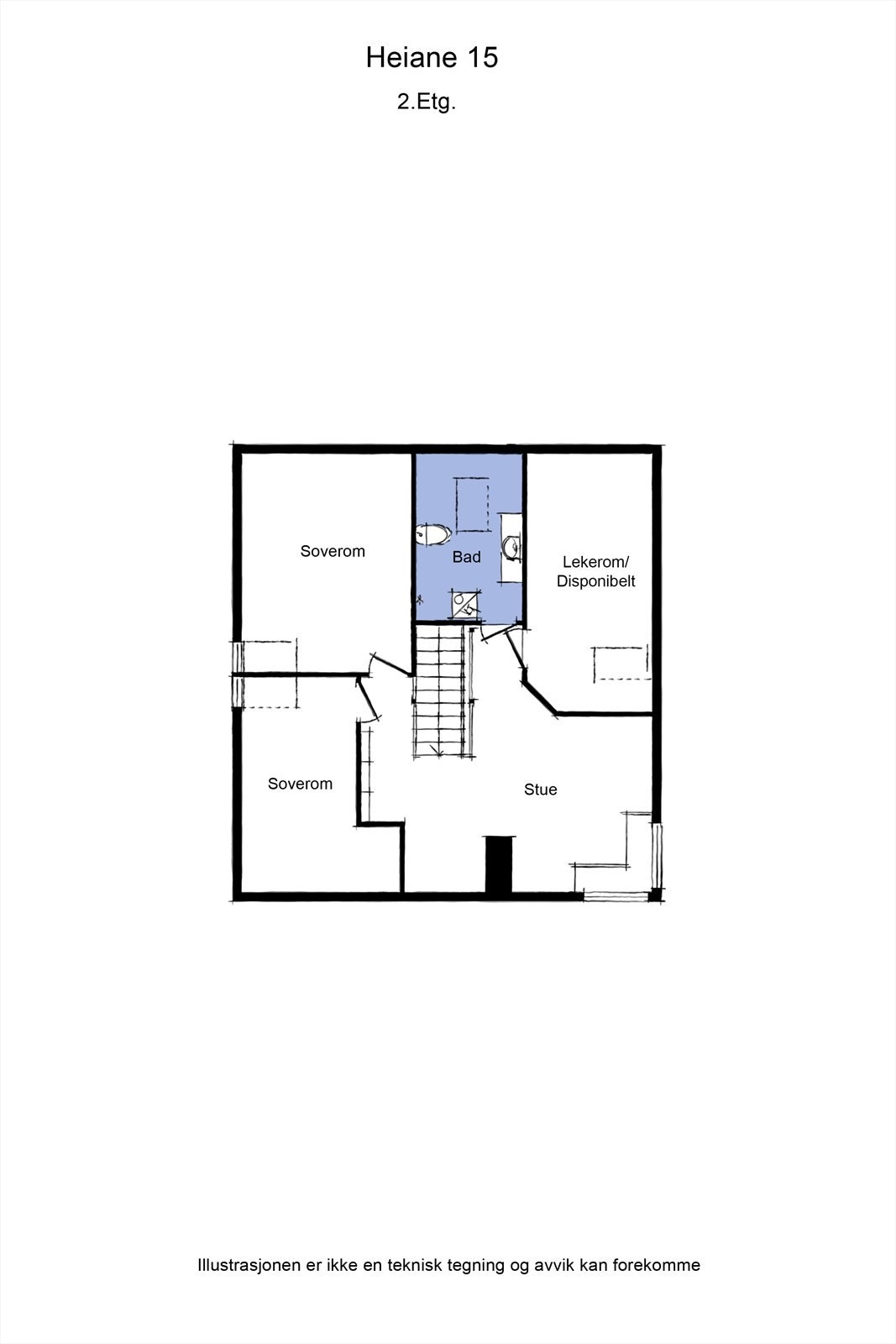 Plantegning | Loftsetasje Galleribilde