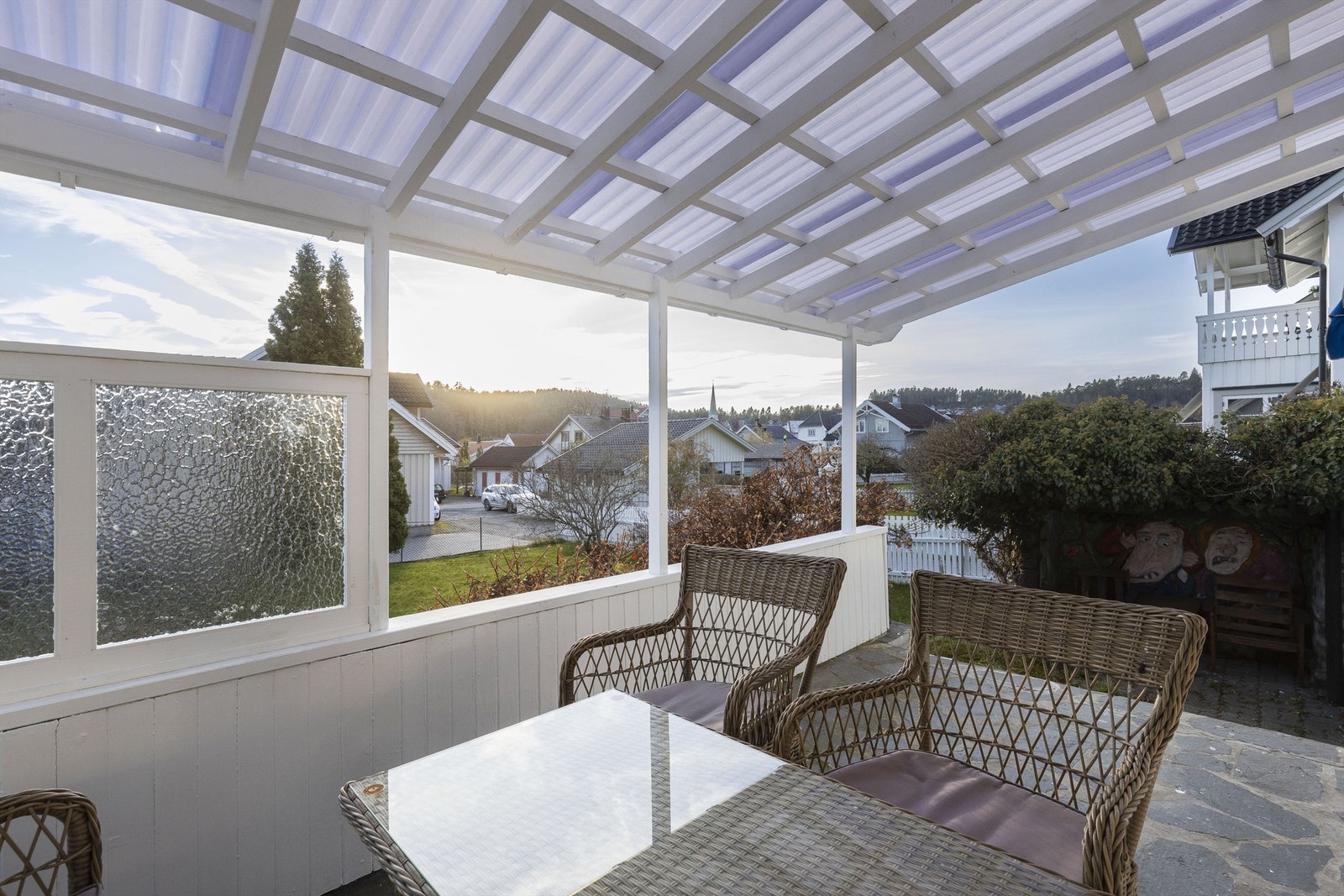 Overbygget veranda på boligen Galleribilde