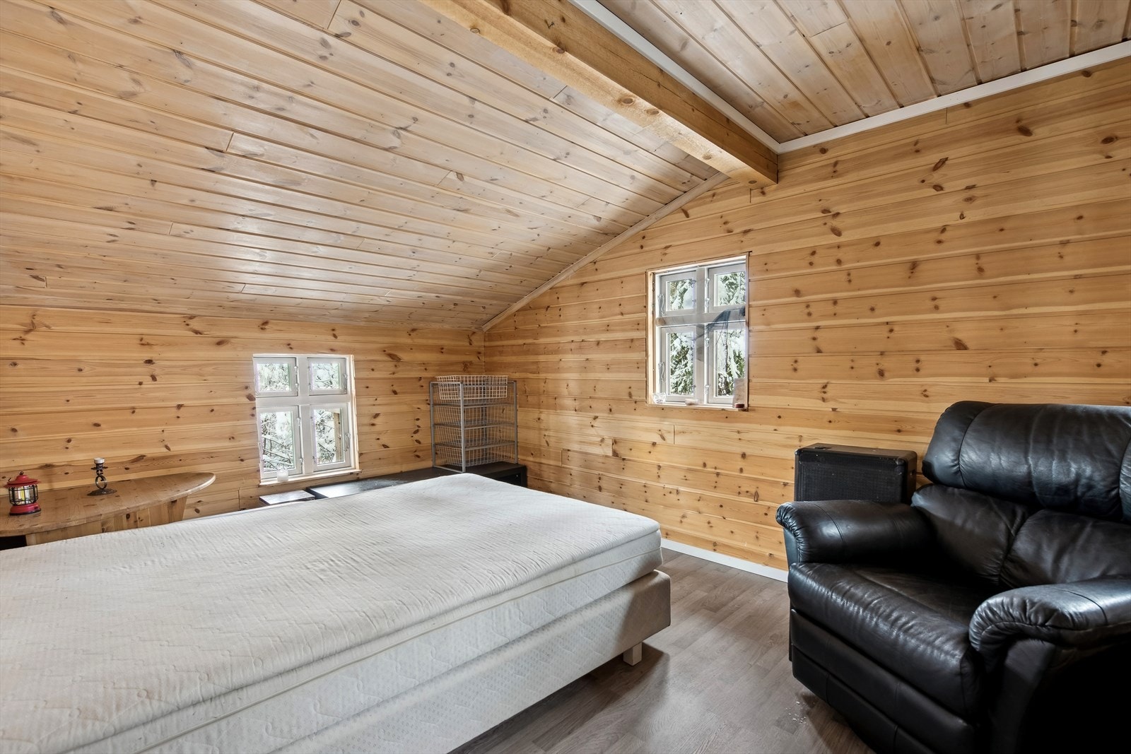 Luftig soverom(Tilbygg 2017). Soverommet er ikke godkjent til varig opphold. Galleribilde