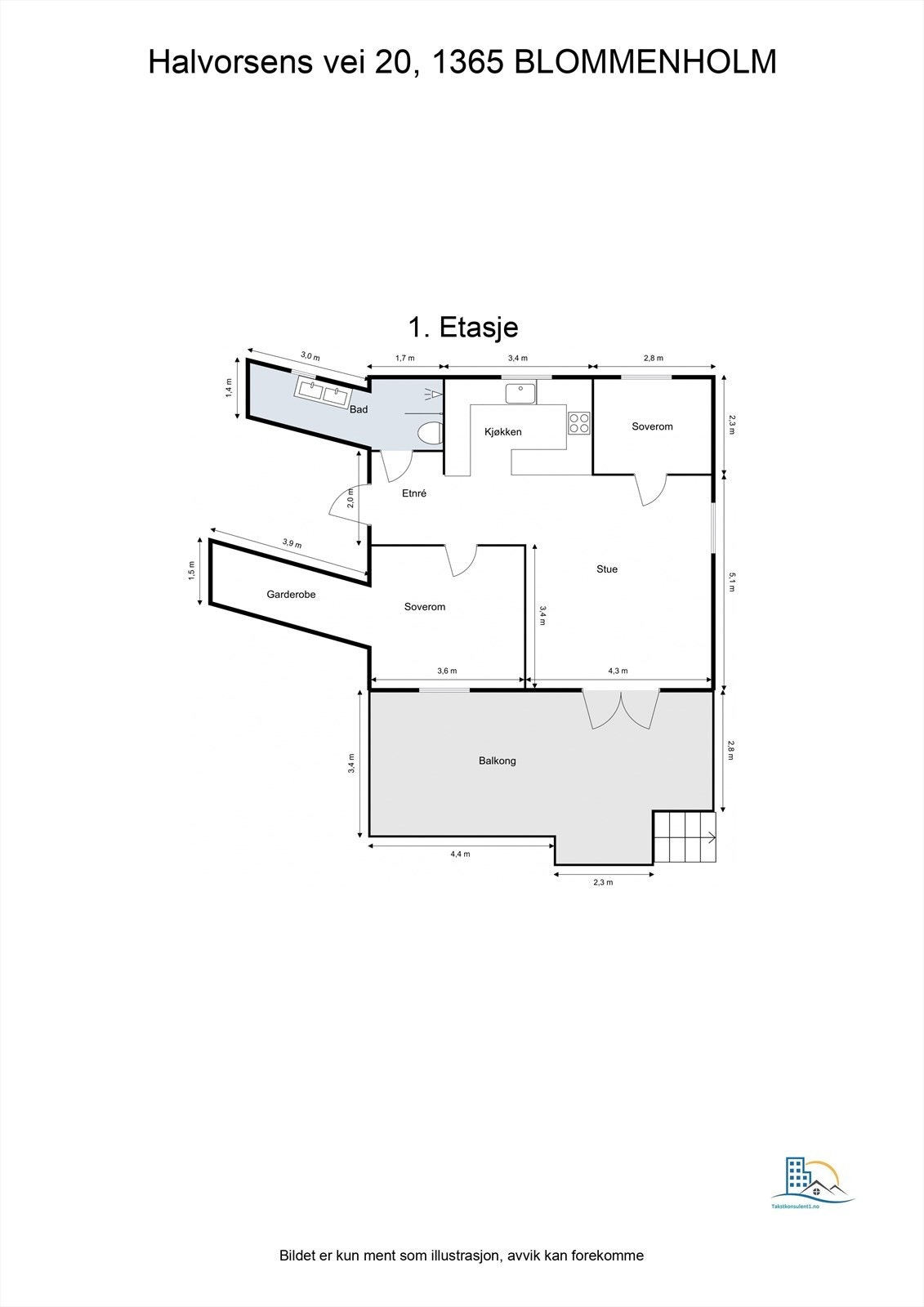 Plantegning - 1. etasje Galleribilde