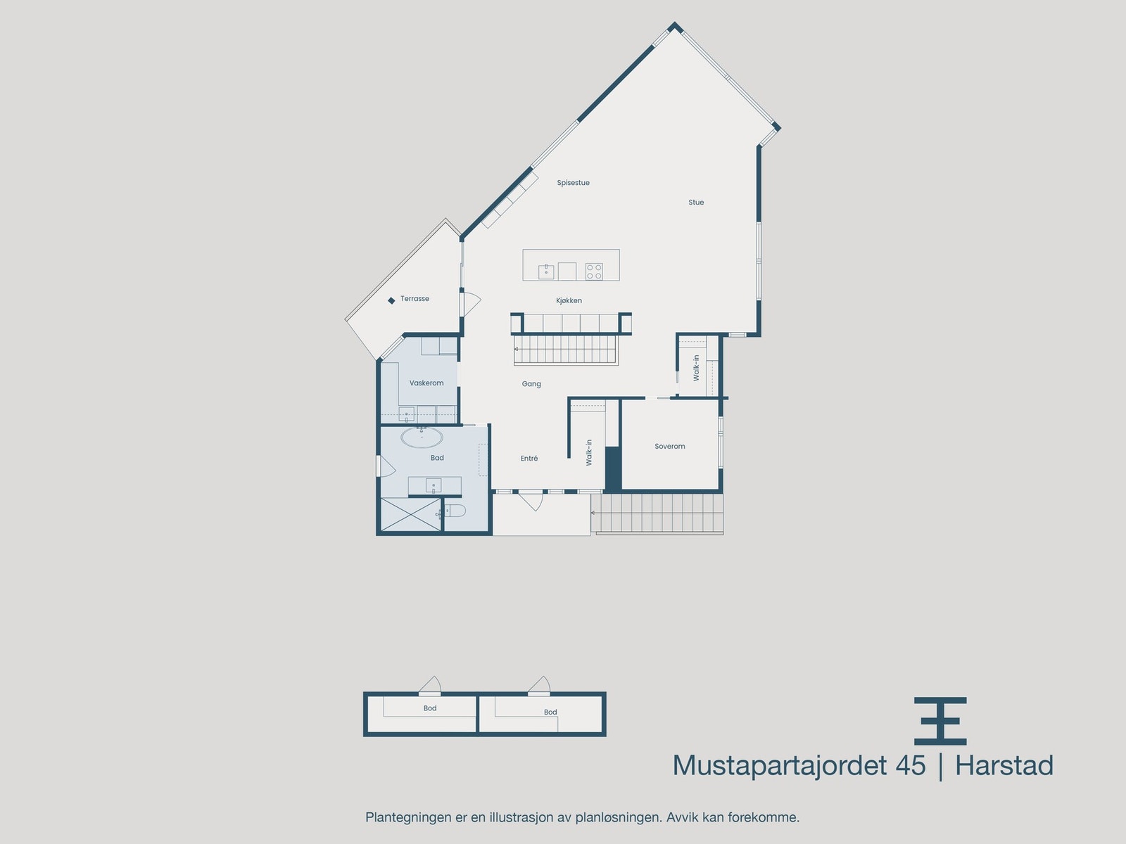 Plantegning underetasje Galleribilde