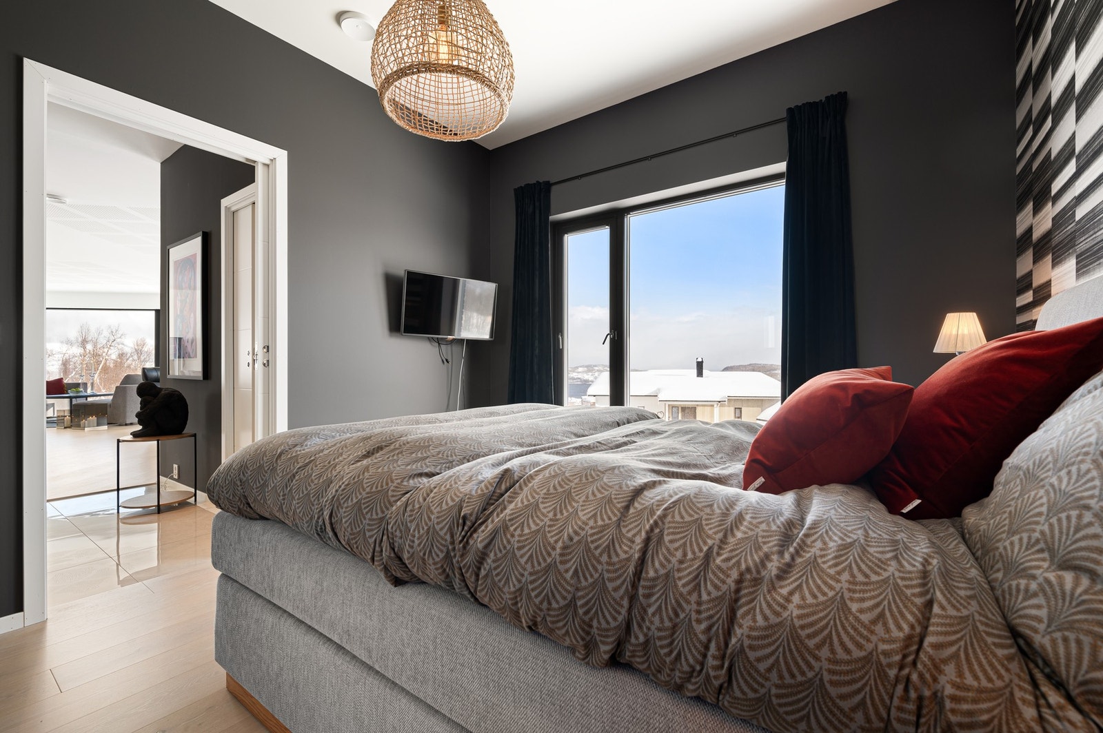 Flott utsikt fra hodeputa Galleribilde