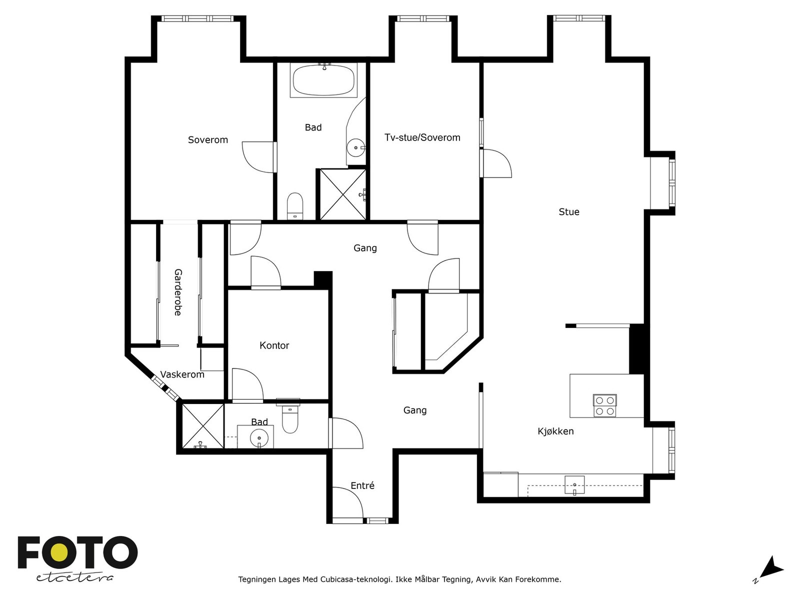 Plantegning Galleribilde