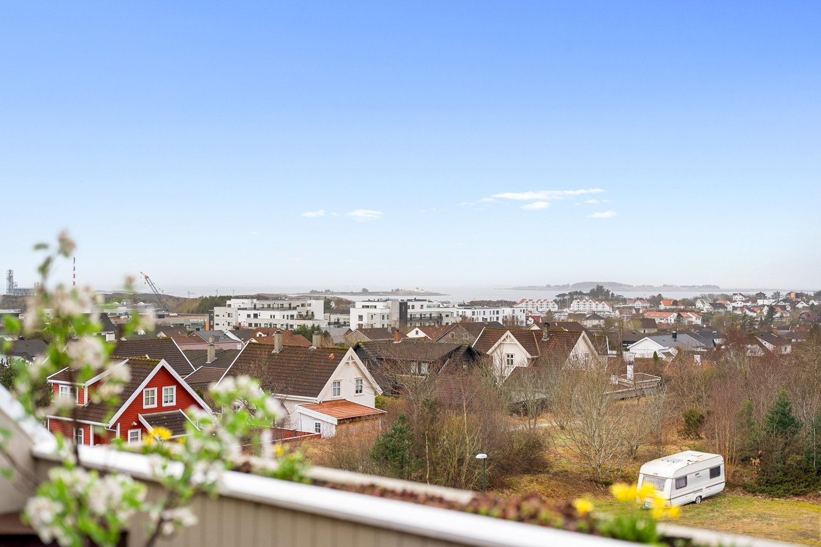 Utsikt fra balkong. Galleribilde