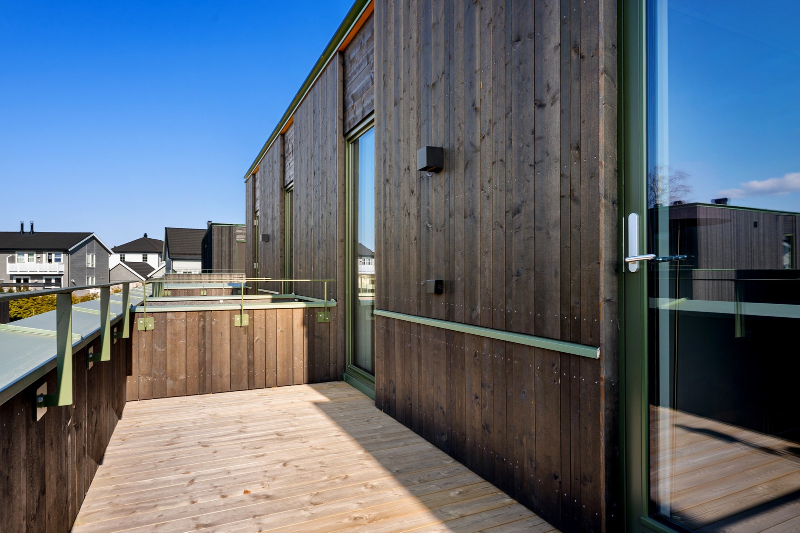 Takterrasse i boligens 2. etasje. Galleribilde