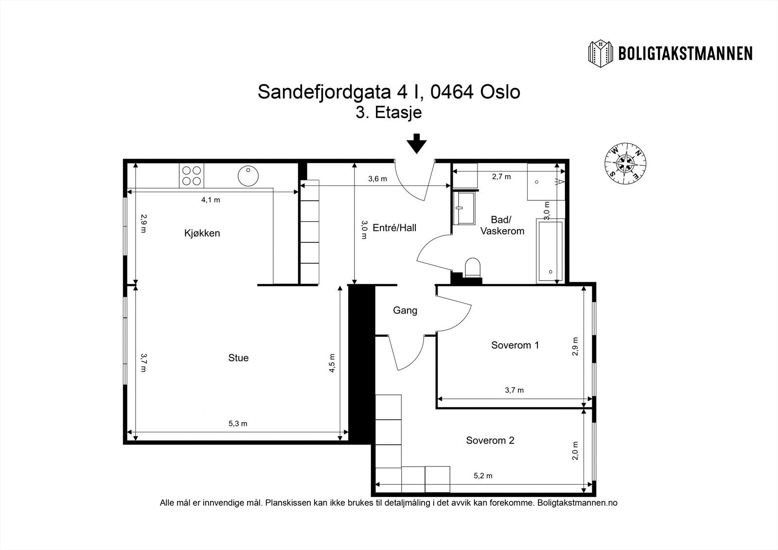 Plantegning til orientering. Galleribilde