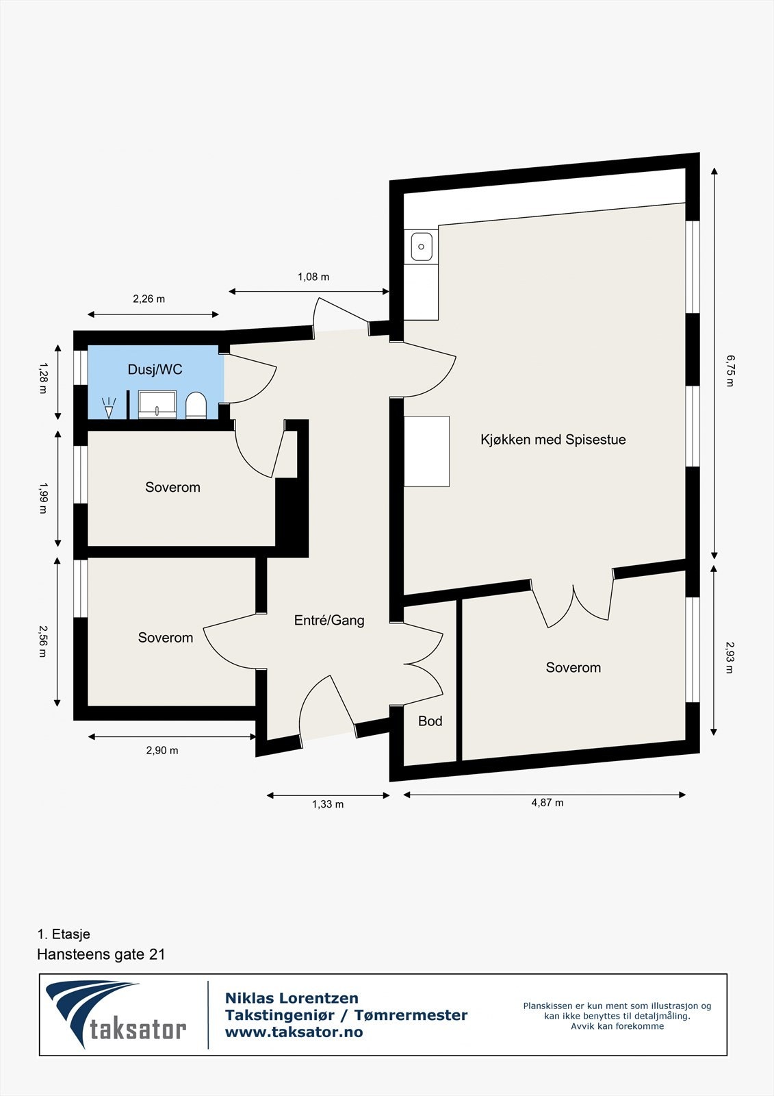 Plantegning Galleribilde