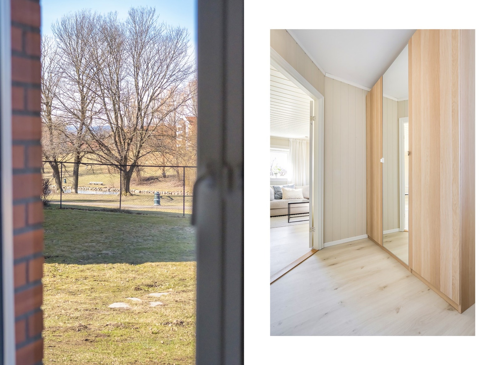 Utsikten fra soveromsvinduet. Galleribilde