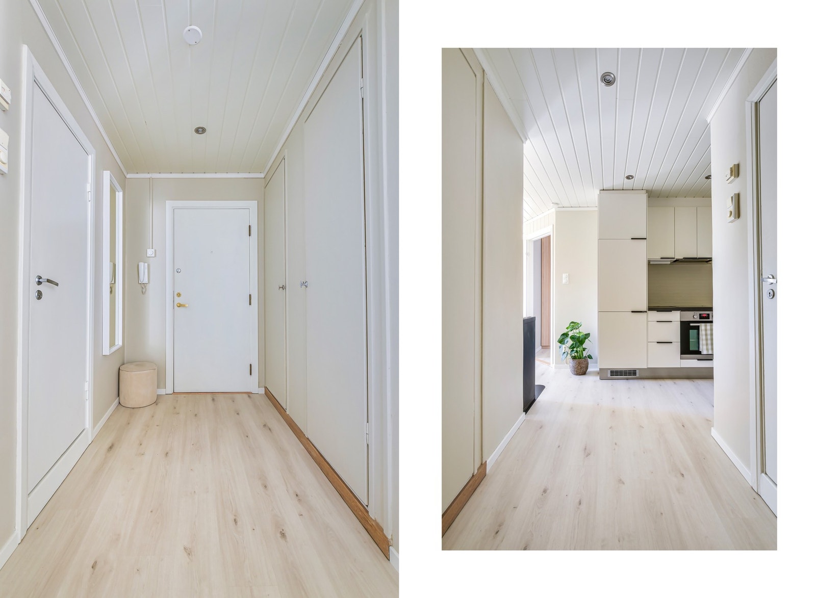 Stor gang med plass til oppheng i garderobeskap. Galleribilde