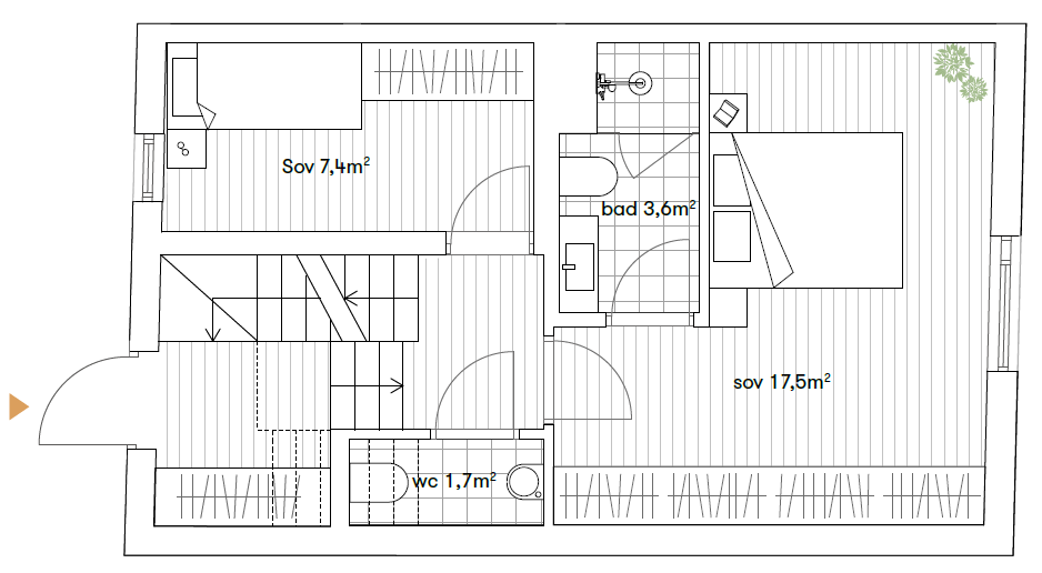 - Plantegning 2.etg - Galleribilde