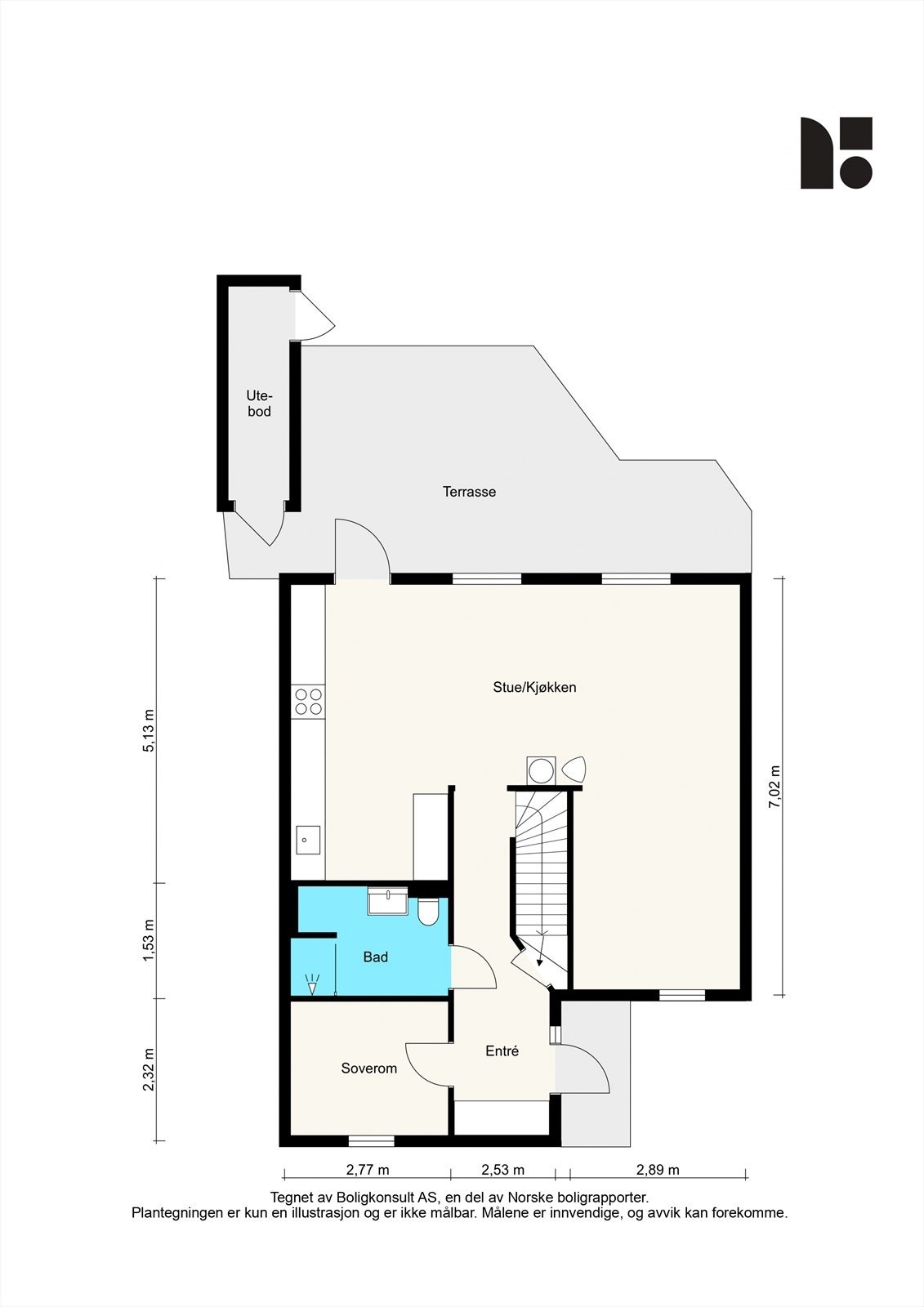 Plantegning - 1. etasje. Galleribilde