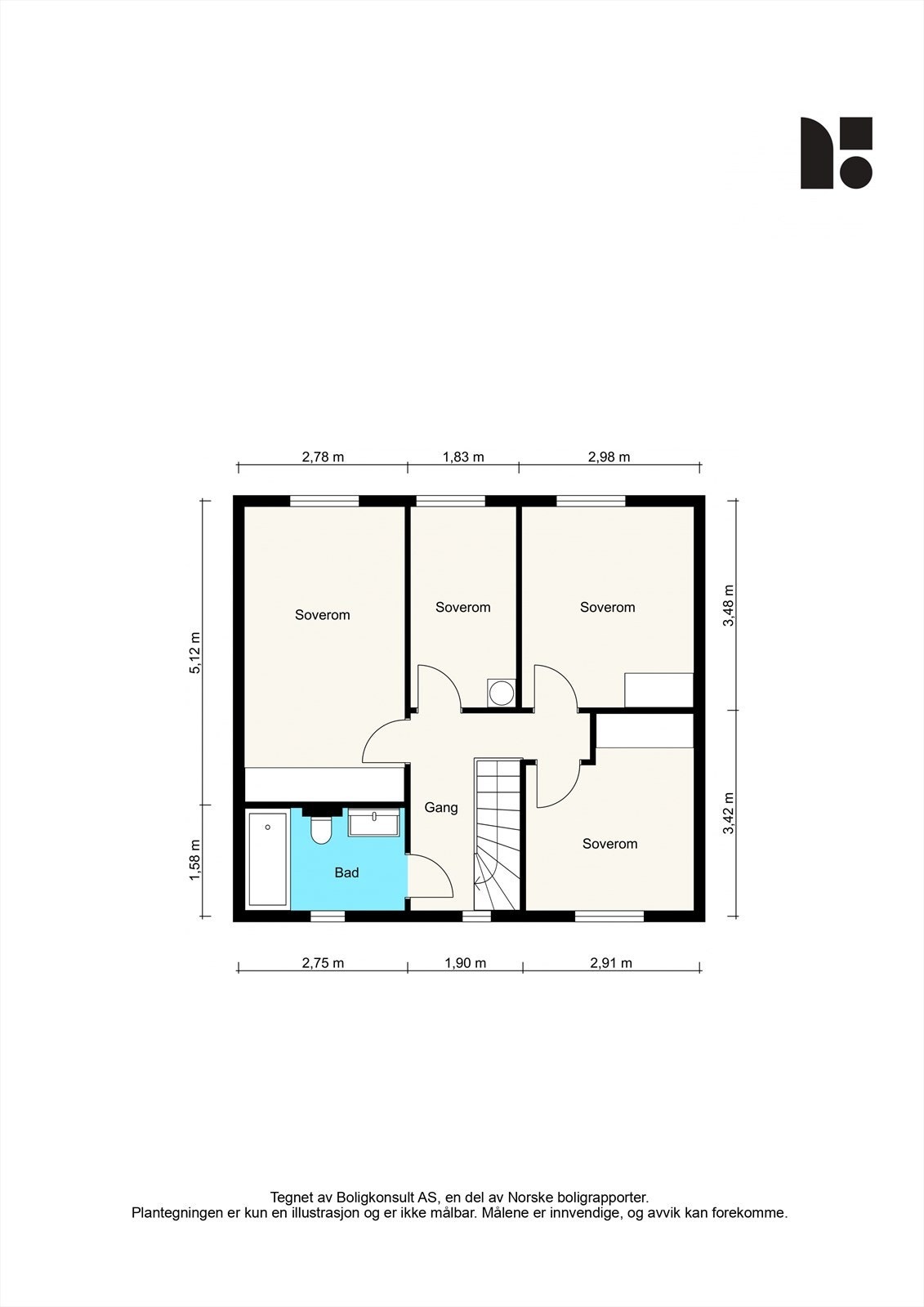 Plantegning - 2. etasje. Galleribilde