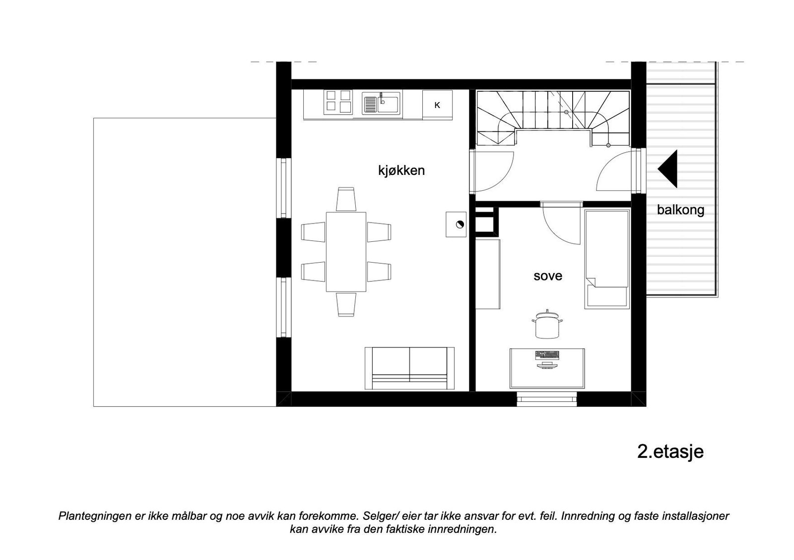 Plan 2. etasje Galleribilde