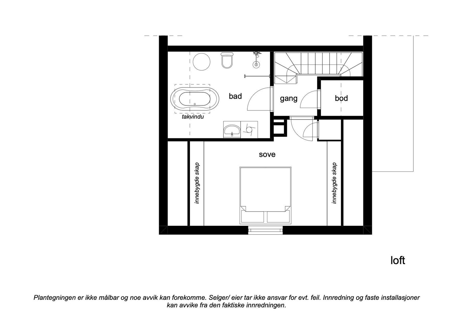 Plan loft Galleribilde