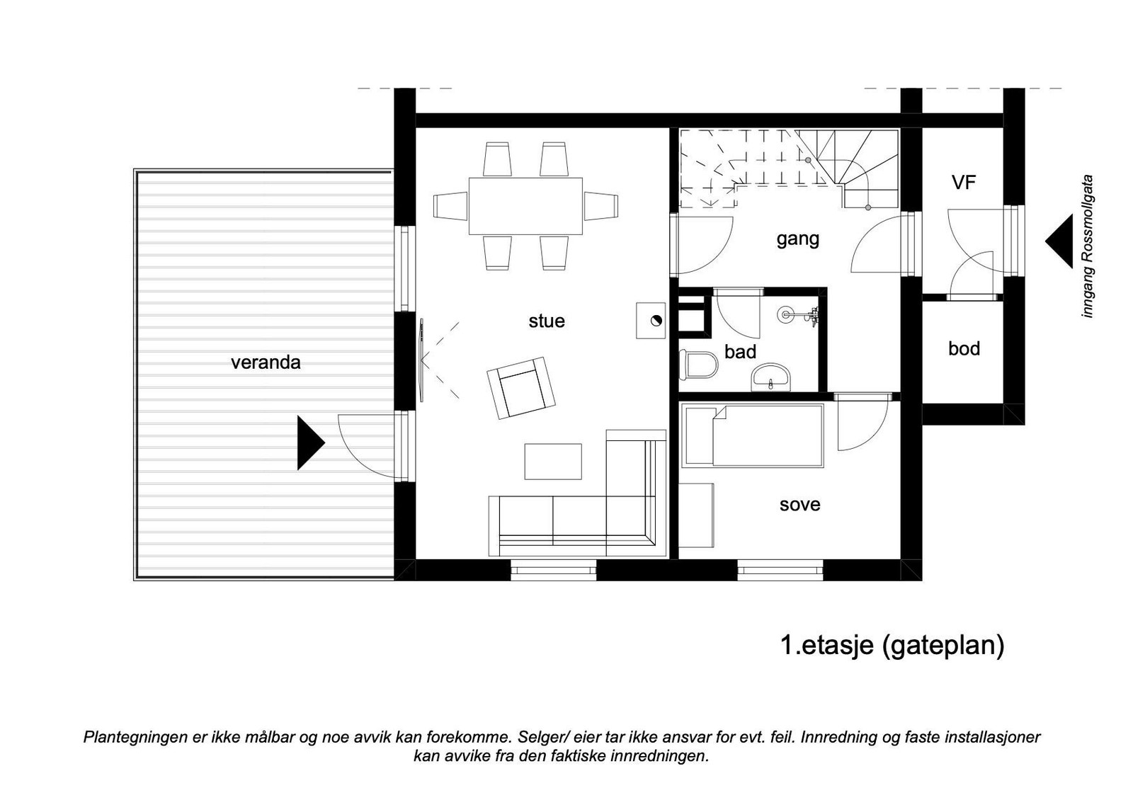 Plan 1. etasje Galleribilde