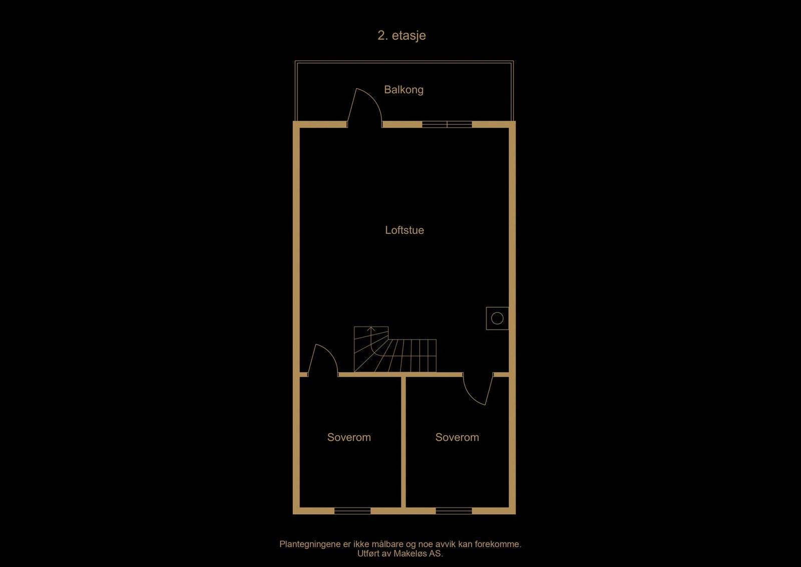 Plantegning 2. etasje (illustrasjon, avvik kan forekomme) Galleribilde