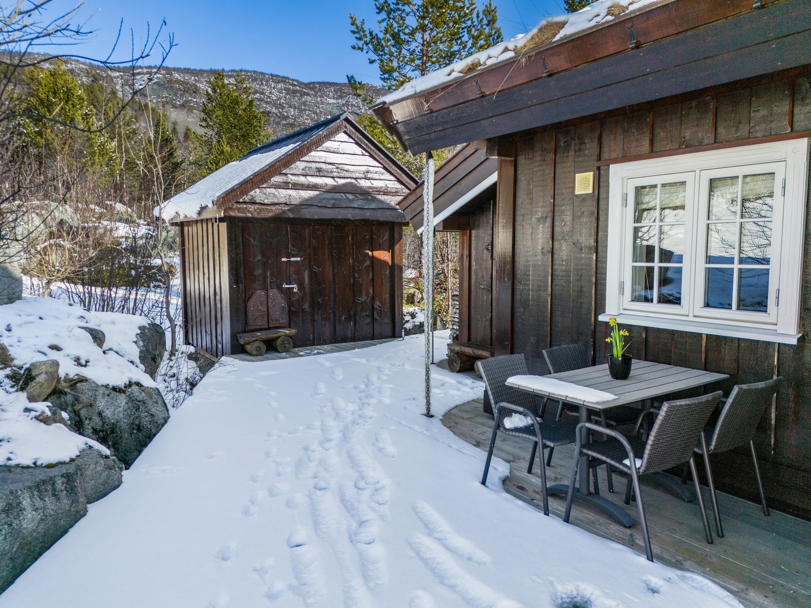 Koselig krok til utemøbler Galleribilde