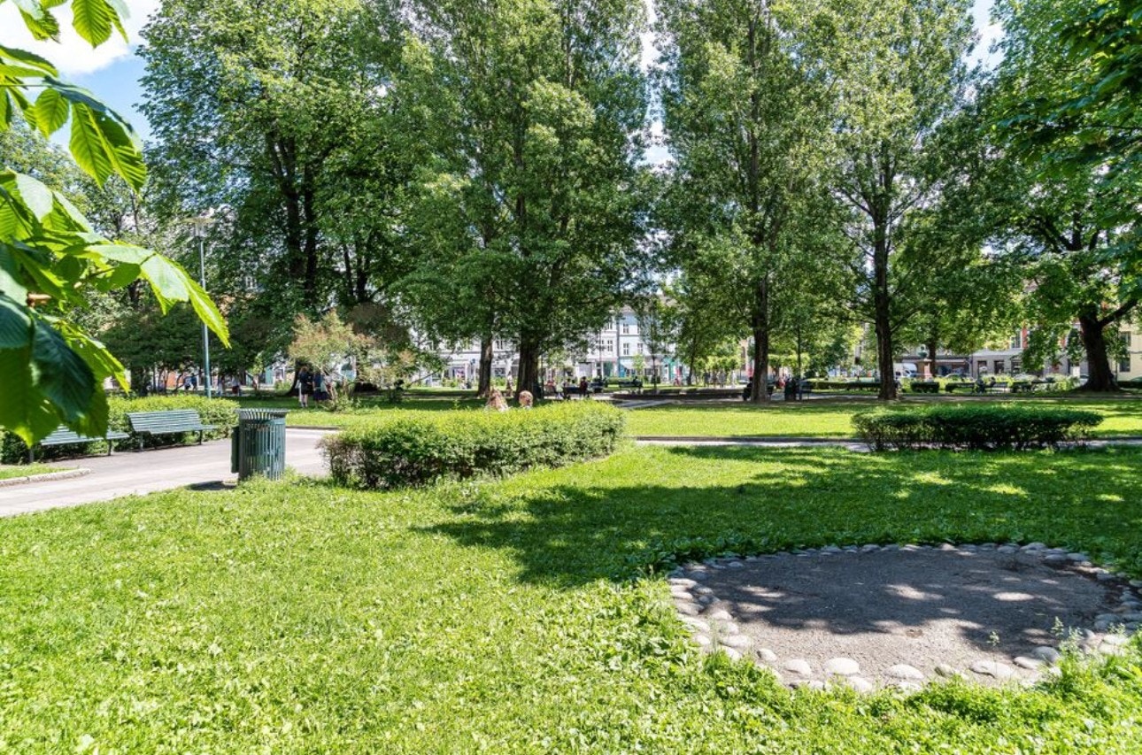 Flere parker rett i nærheten, Sofienbergparken, Birkelunden, Olaf Ryes plass og Torshovdalen for å nevne noen. Galleribilde