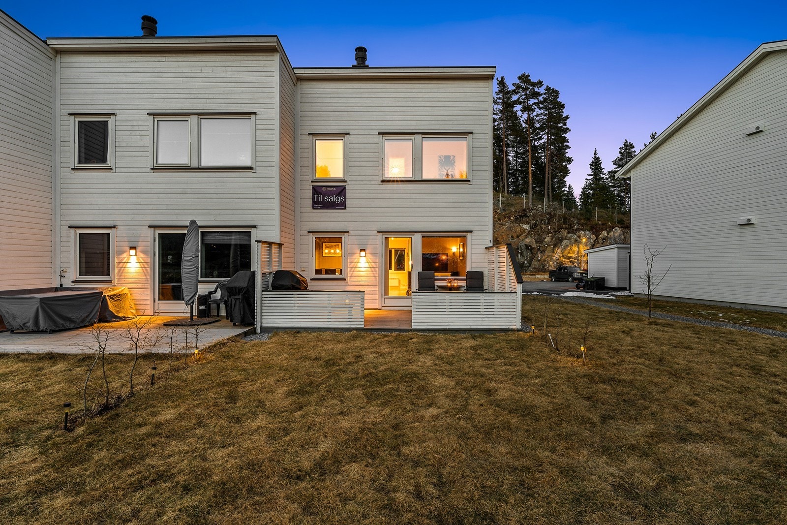 Enderekkehus med veldig gode solforhold Galleribilde