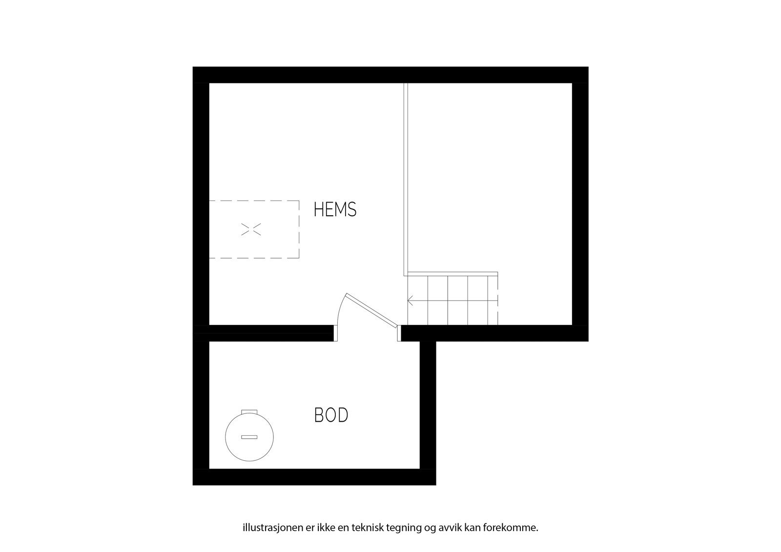 Plantegninig hems. Galleribilde