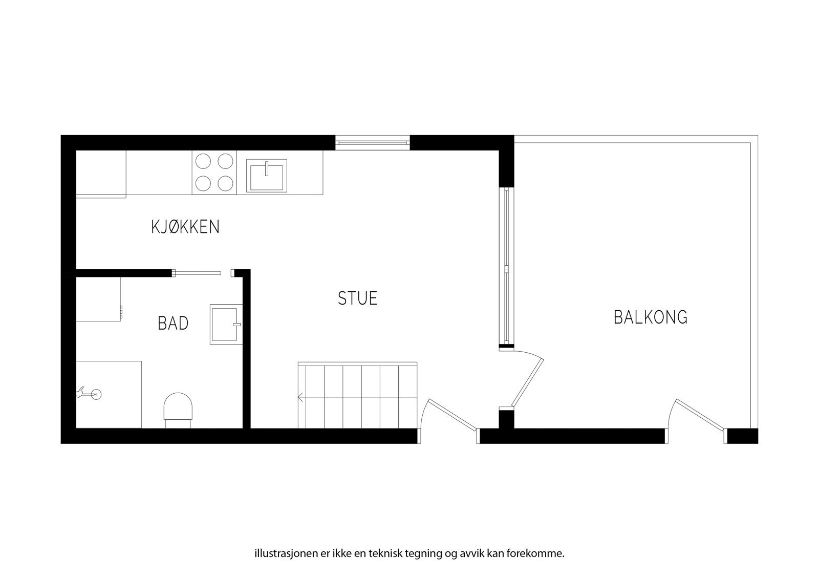 Plantegning andre etasje. Galleribilde