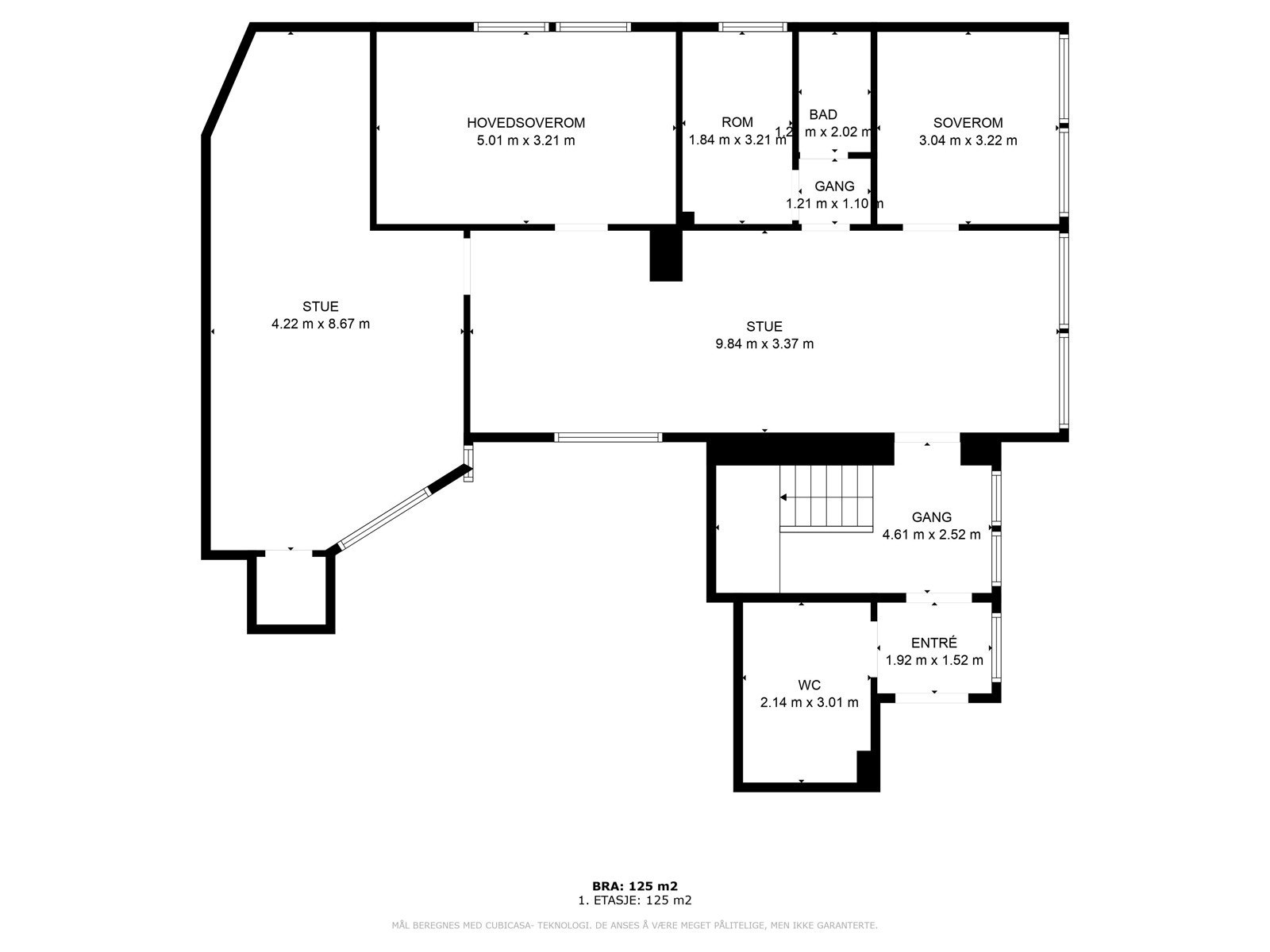 Plantegning underetasje. Galleribilde