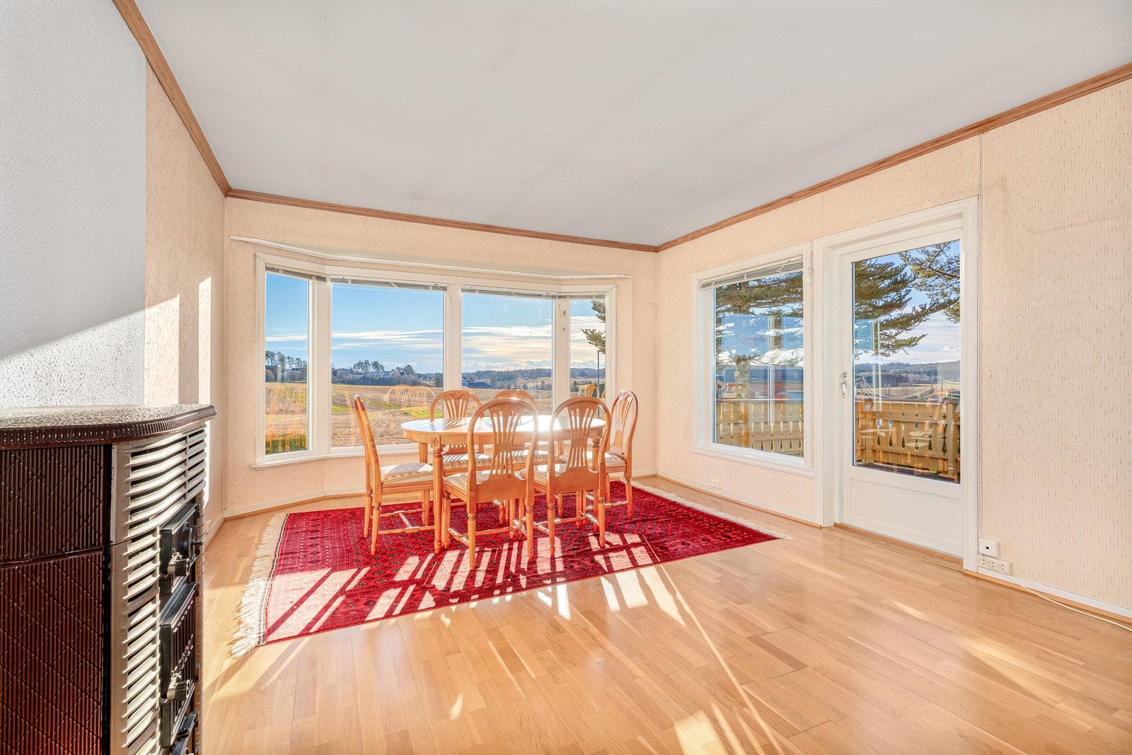 Spisestue med utsikt Galleribilde