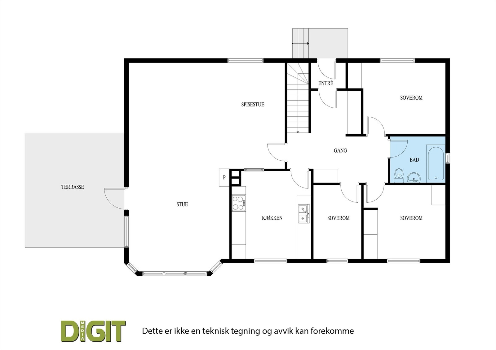Planskisser 1.etasje Galleribilde