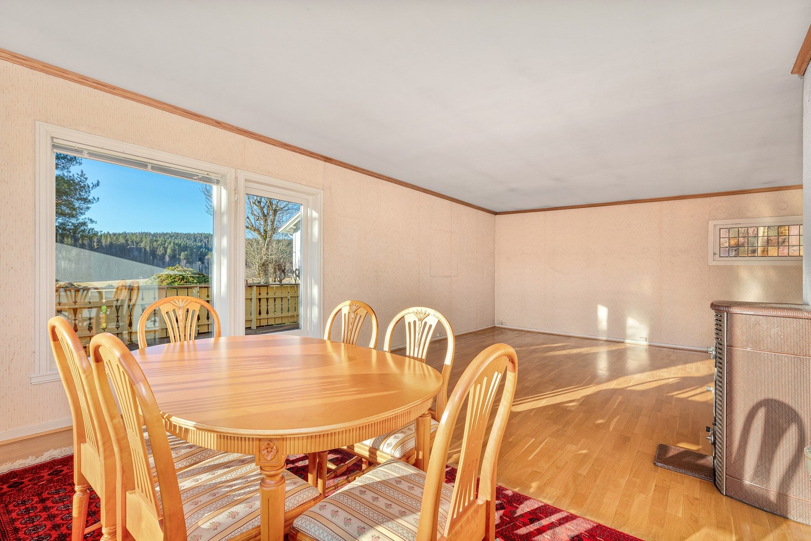 Stue med direkte utgang til terrassen Galleribilde