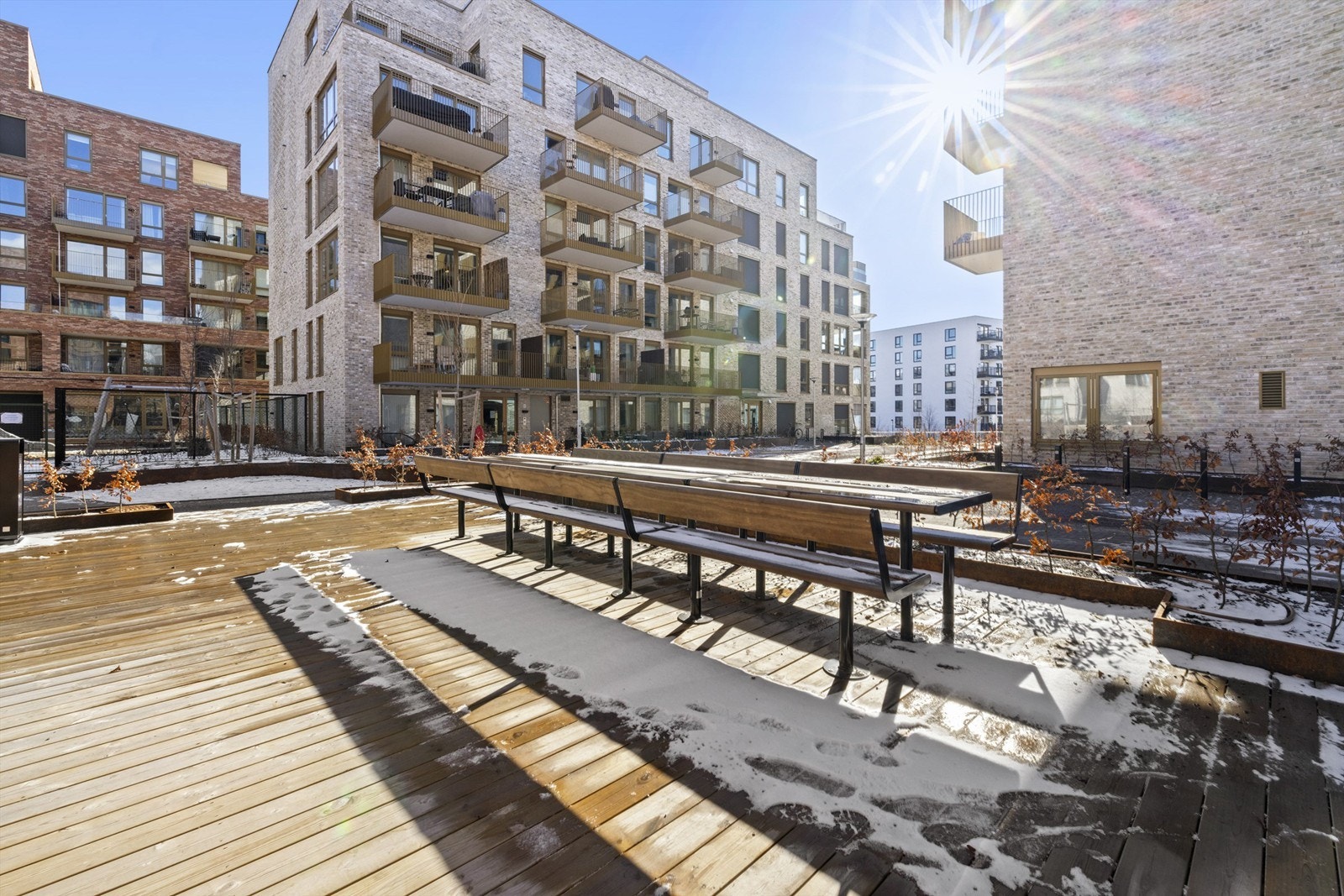 Meget pent opparbeidet indre gårdsrom Galleribilde