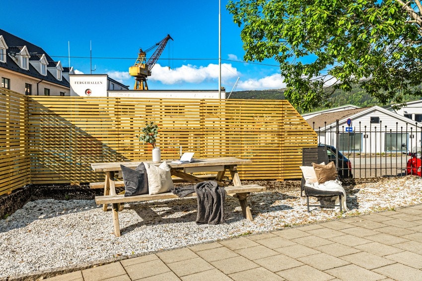 Her kan en nyte de fine dagene. Galleribilde